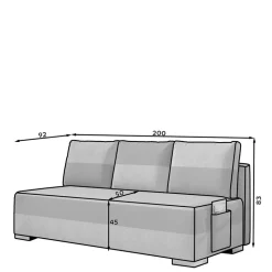 Ausziehsofa Emina