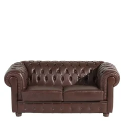 Chesterfield Leder Couch Leandra