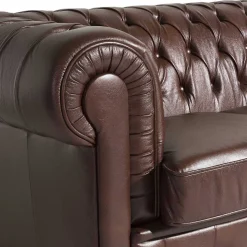 Chesterfield Leder Couch Leandra