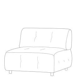 Couch Element Flachgewebe Mareida