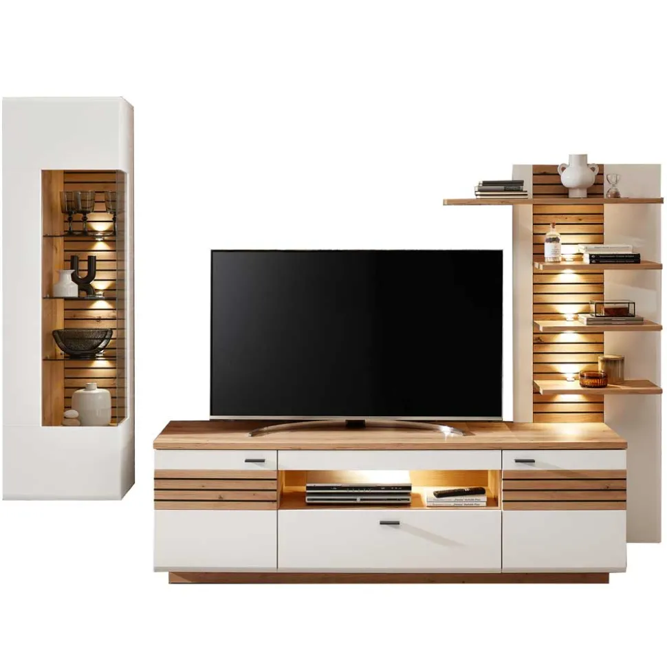 Design Wohnwand zweifarbig Luzie