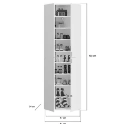 Drehtürenschrank Hochglanz Ridonner