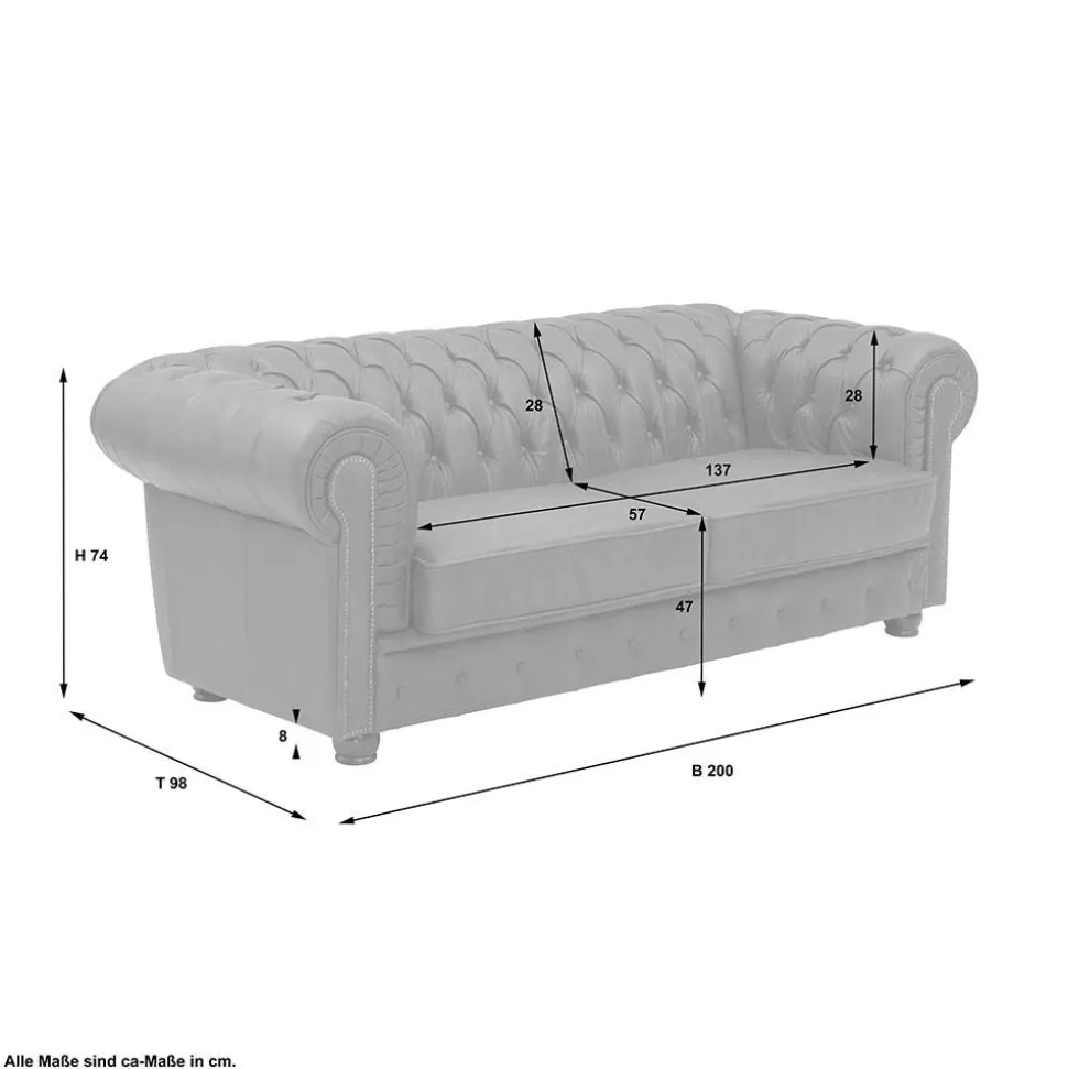 Dreisitzer Couch Mensema