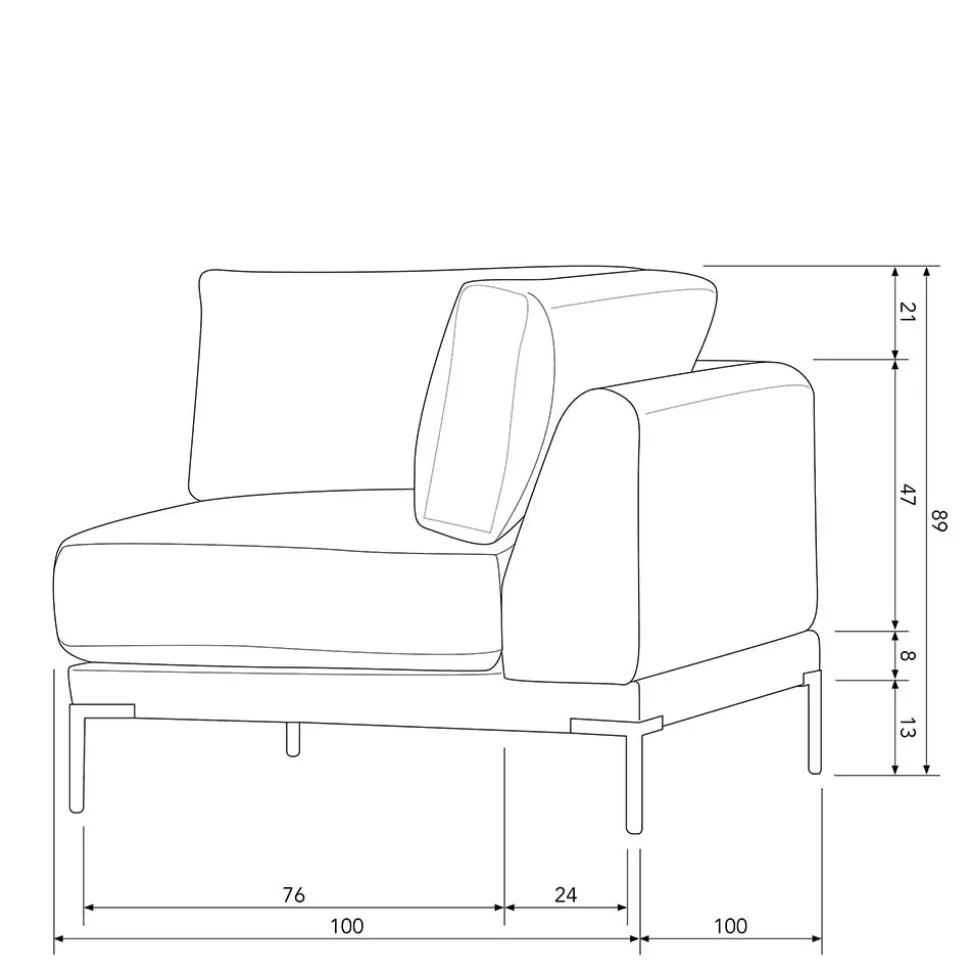 Eckelement Modul Sofa Kahilke