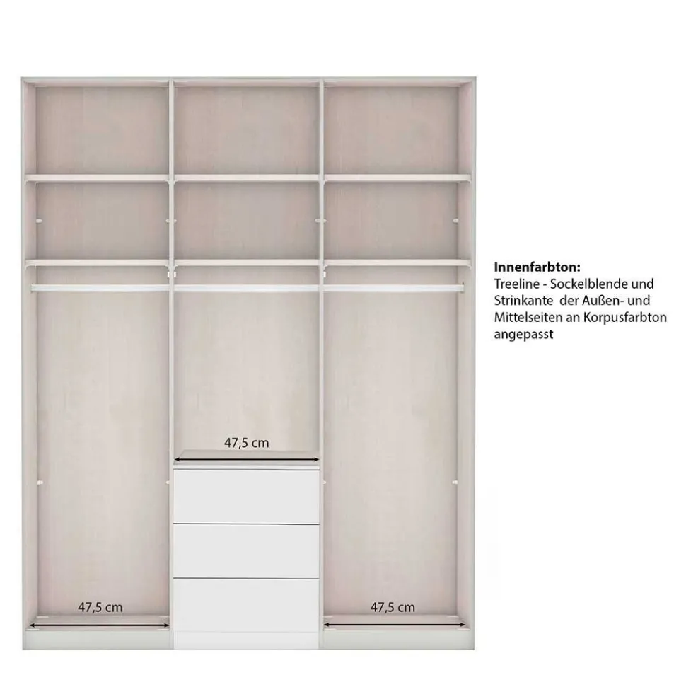 Graugrüner Kleiderschrank Forjan