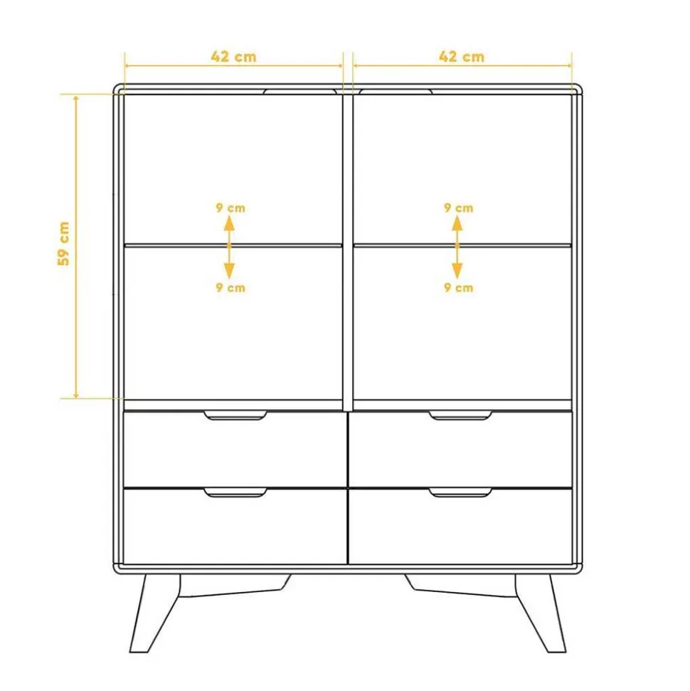 Highboard Vitrine Triancova