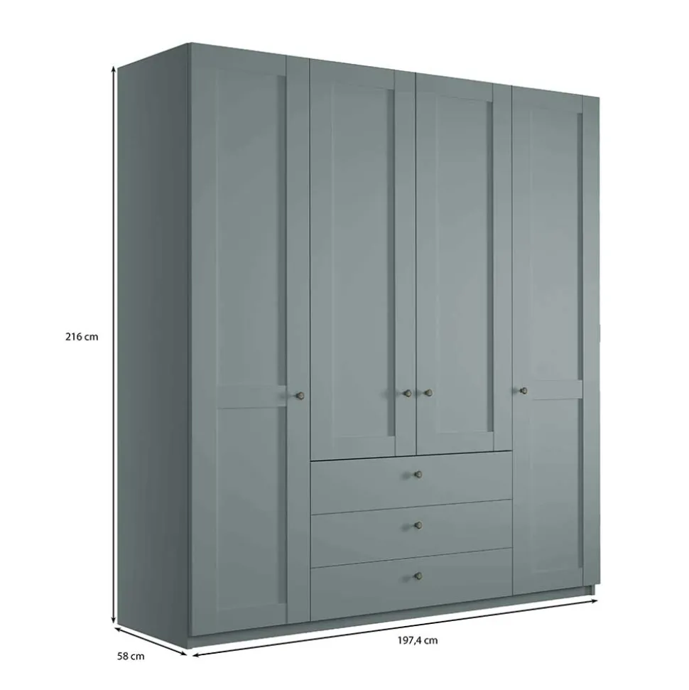 Kleiderschrank 200 cm breit Forjan