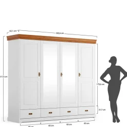 Kleiderschrank Holz Limita