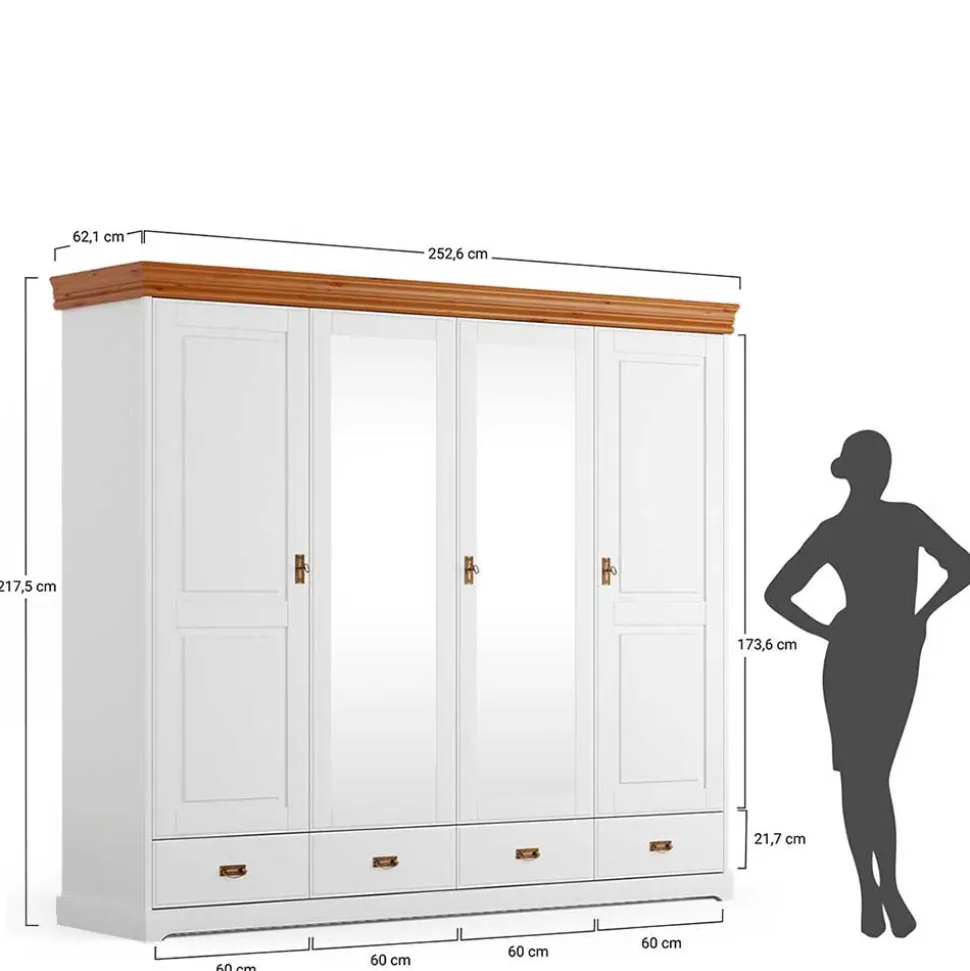 Kleiderschrank Holz Limita