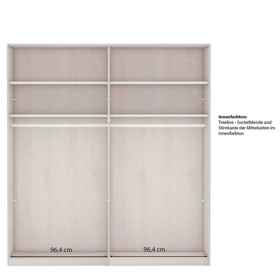 Kleiderschrank Schwebetüren Saconso