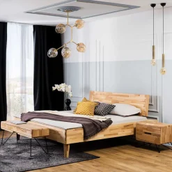 Massivholz Bettgestell Hocumola