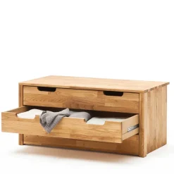 Massivholz Kleiderschrank Serinos