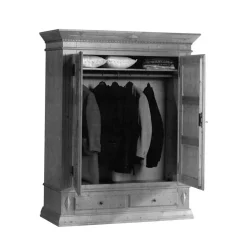 Massivholz Kleiderschrank Leoniara