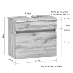 Modernes Badmöbel-Set Pegruan