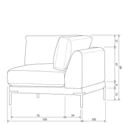 Modulare Couch Skaceto