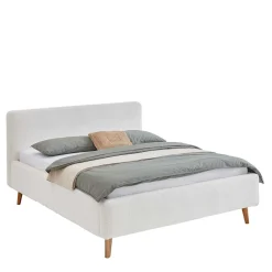 Polster Bett Cremeweiß Uarte