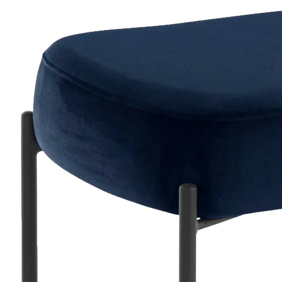 Polsterbank Samt Blau Veromica