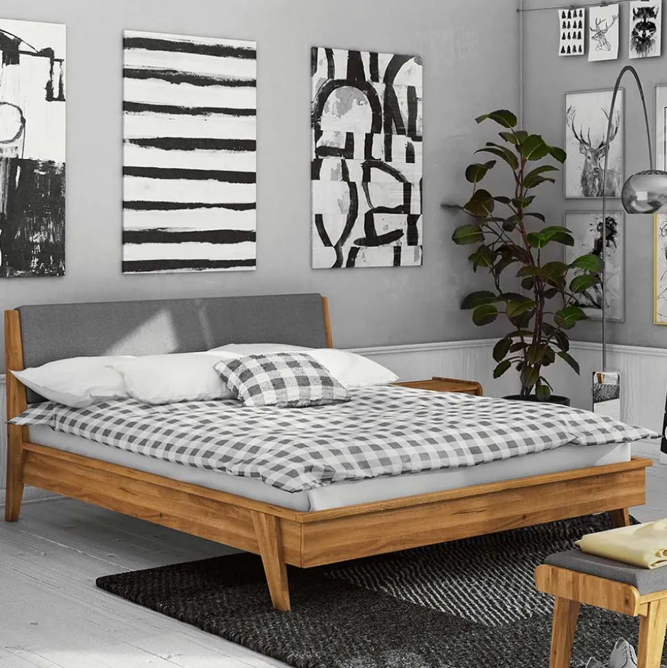Retro Holzbett Carilla
