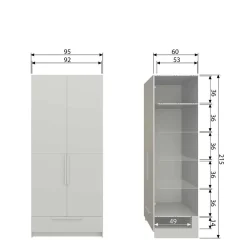 Schlafzimmerschrank Drovens