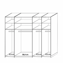 Schlafzimmerschrank Yanus