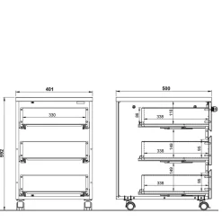 Schreibtischrollcontainer Charin