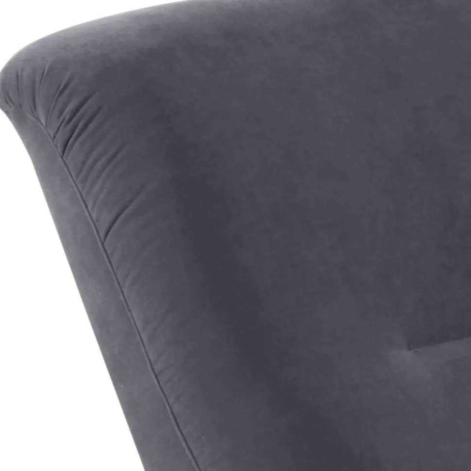 Sessel Anthrazit Velours Matrona