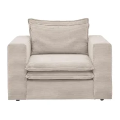 Sessel mit Fußhocker Edance