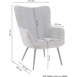 Sessel mit Hocker Matti