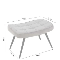 Sessel mit Hocker Matti
