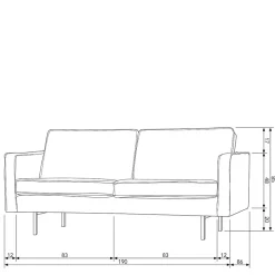 2-Sitzer Couch Vutega