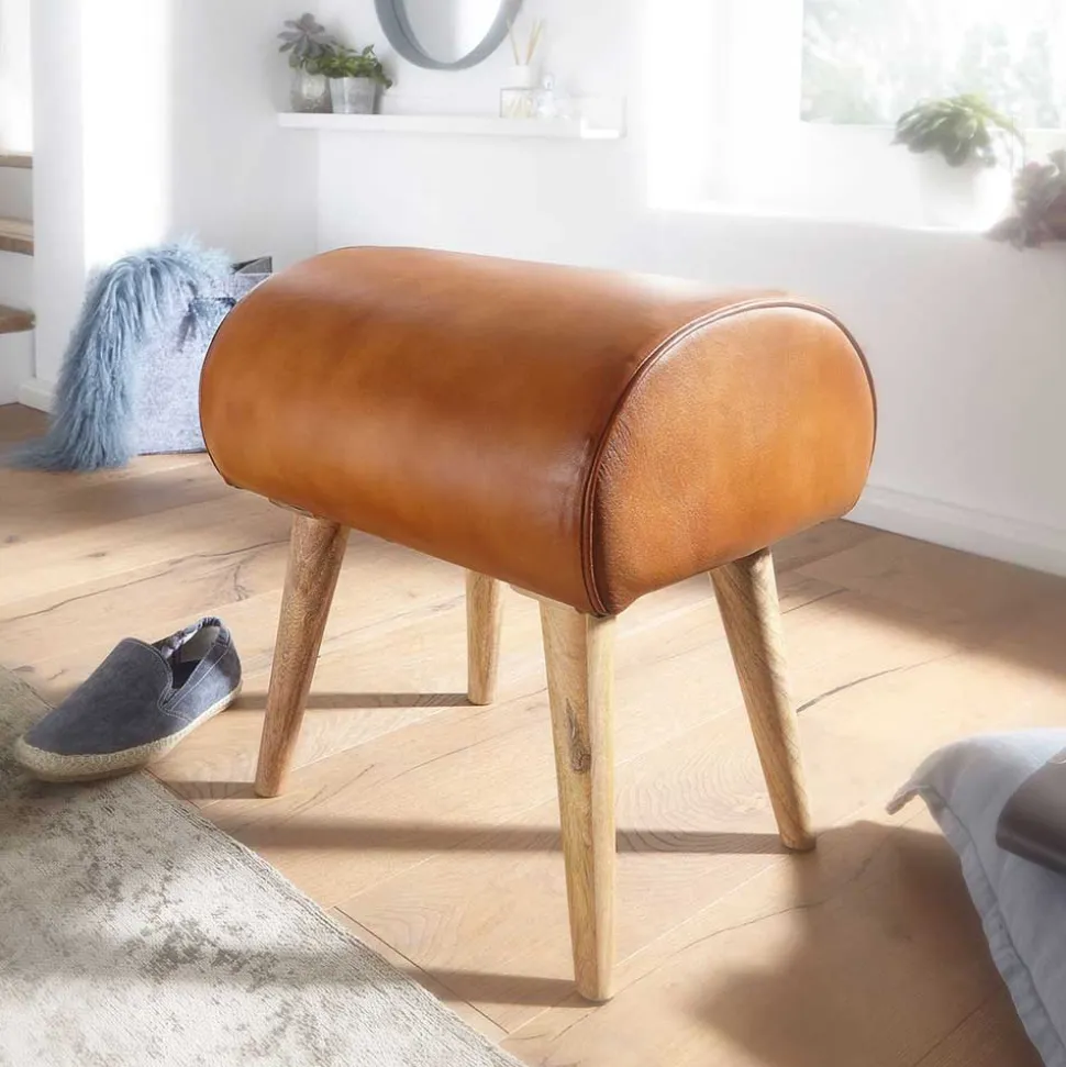 Sitzhocker Brown