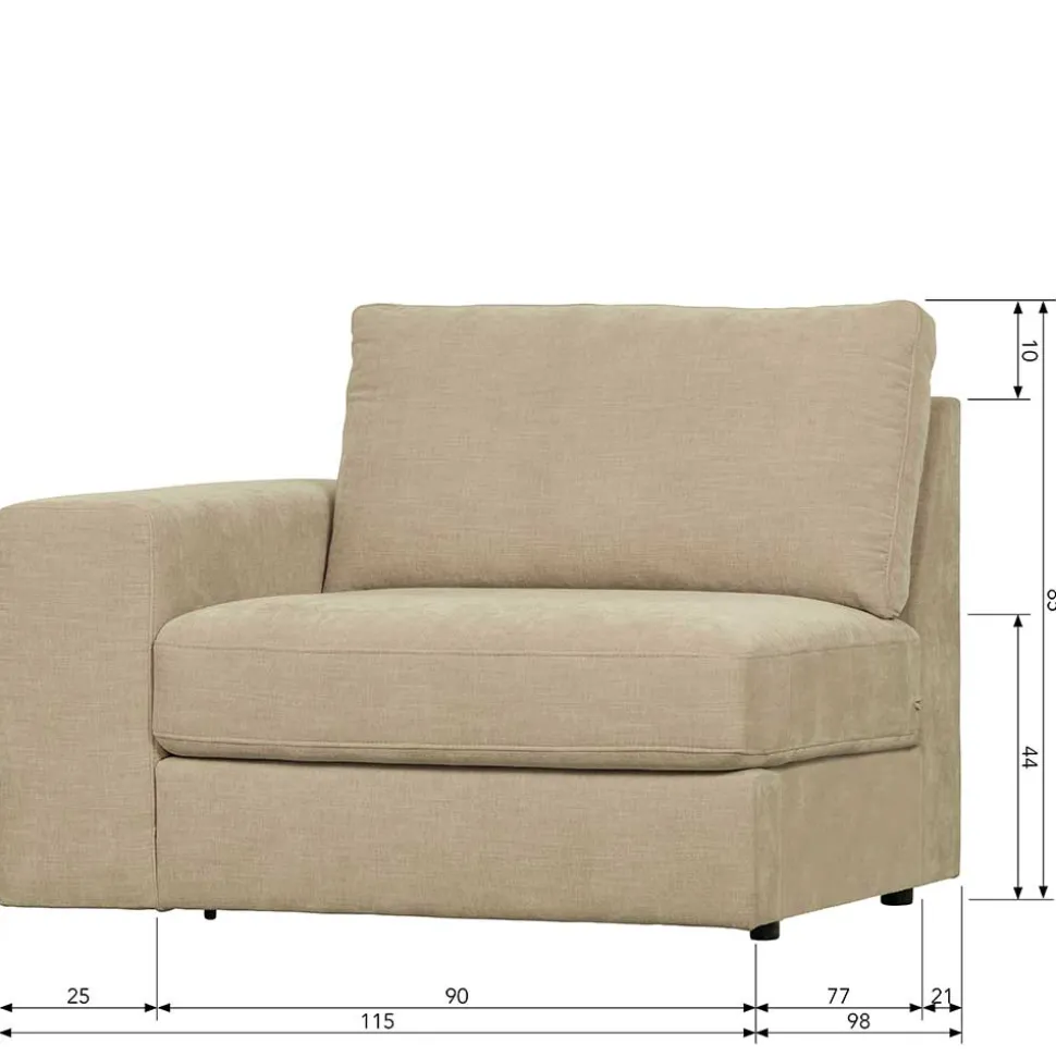 Sofa Element mit Armlehne links Pilamonia