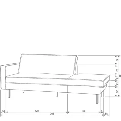 Sofa Recamiere Habanas