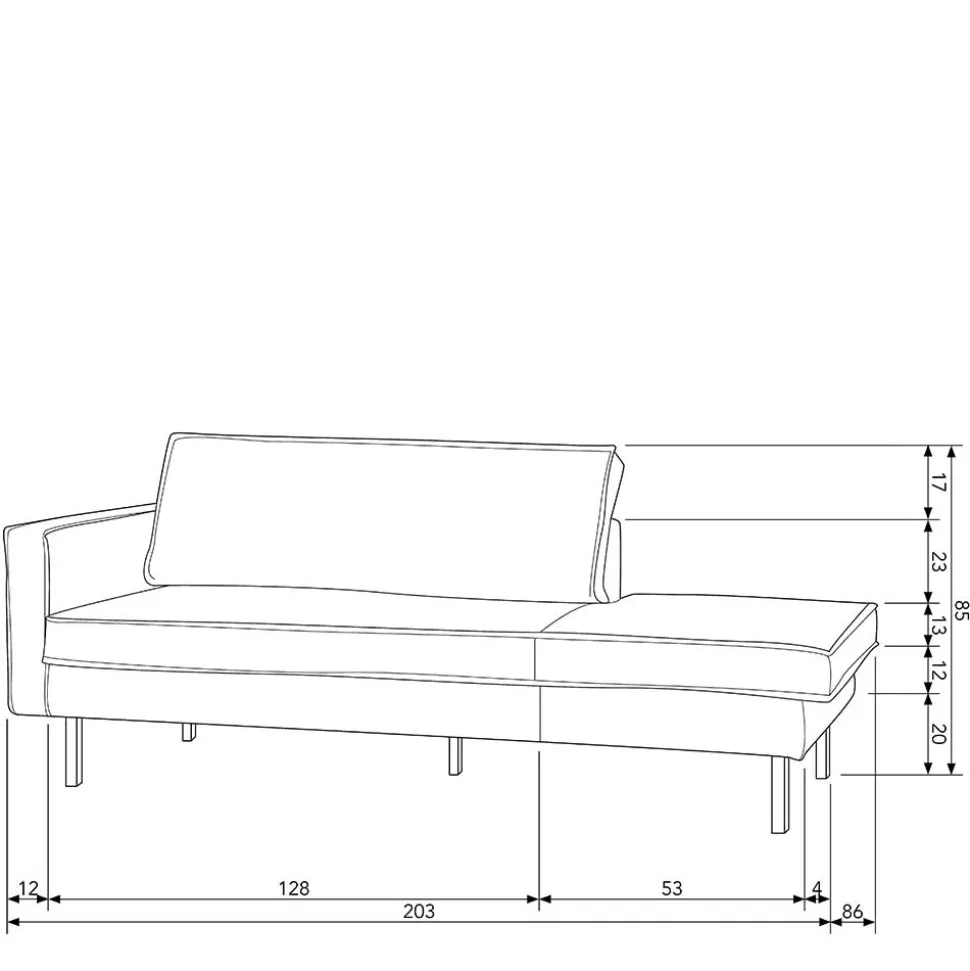 Sofa Recamiere Habanas
