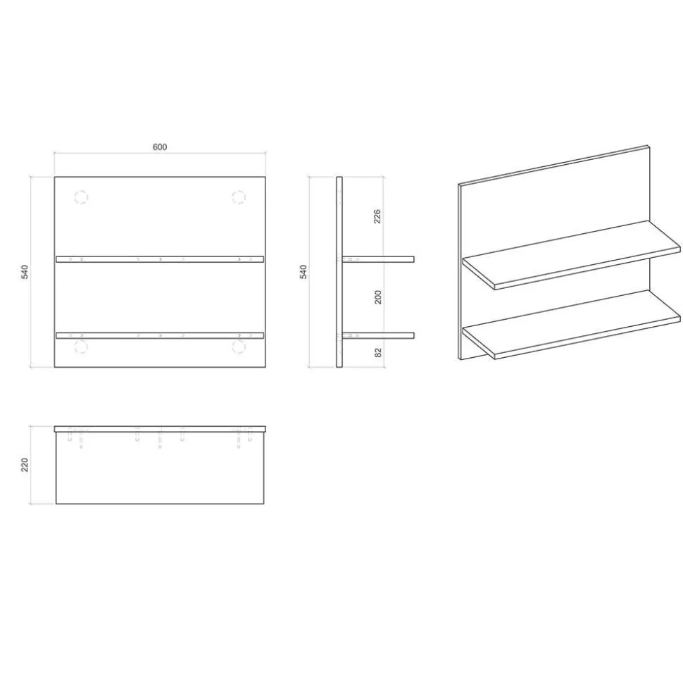 4-teiliges Schlafzimmer Dionada
