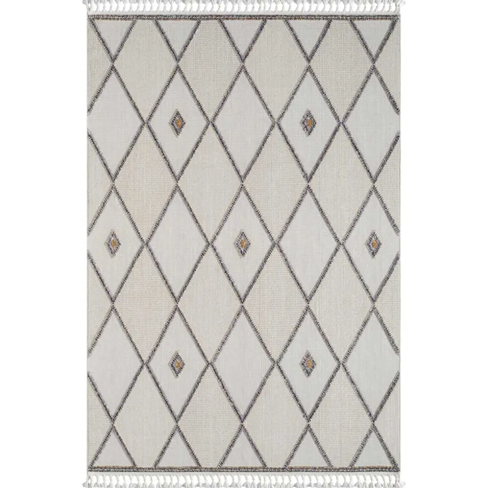 Teppich Beige und Weiß Abbie