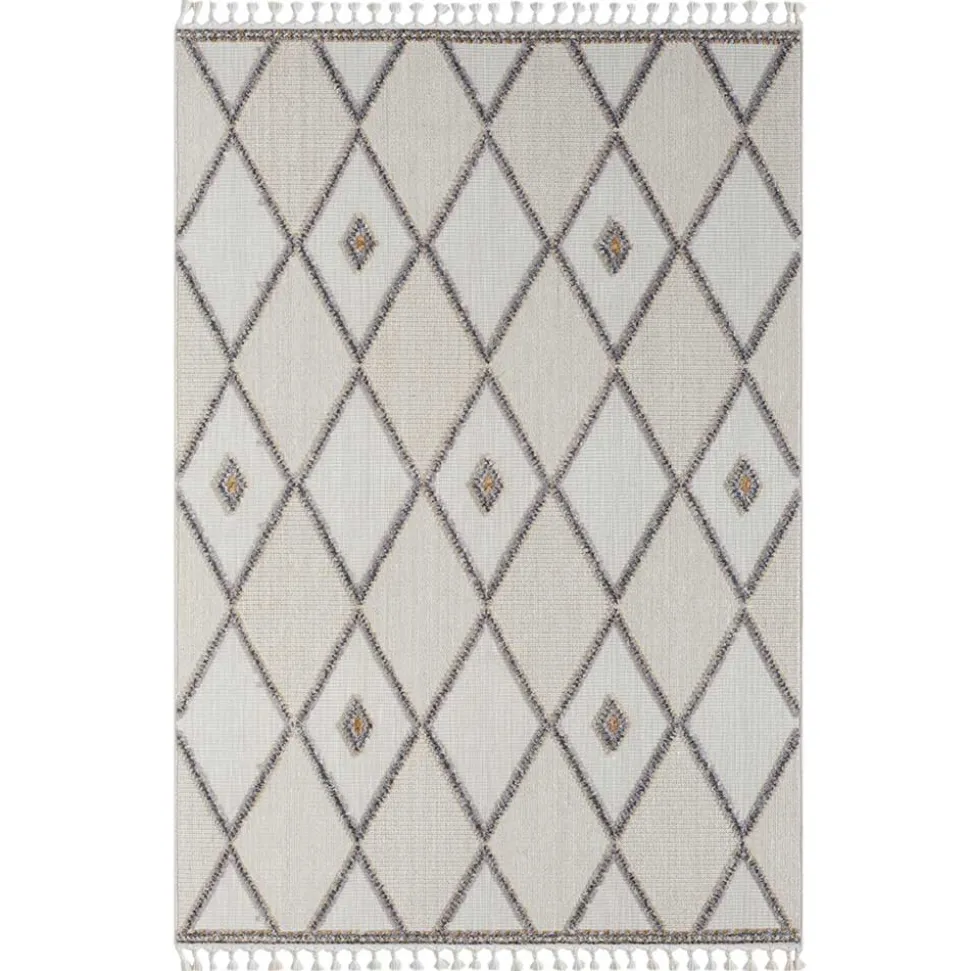 Teppich Beige und Weiß Abbie