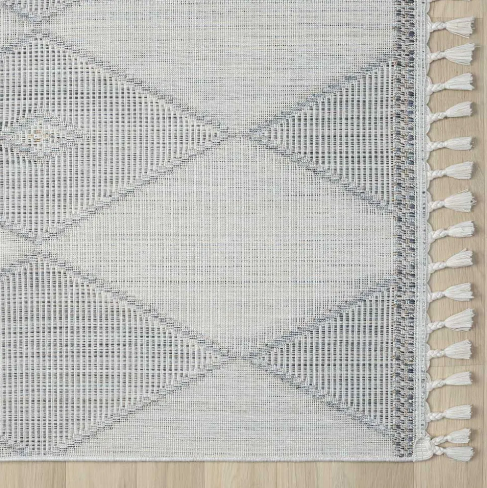 Teppich Beige und Weiß Abbie
