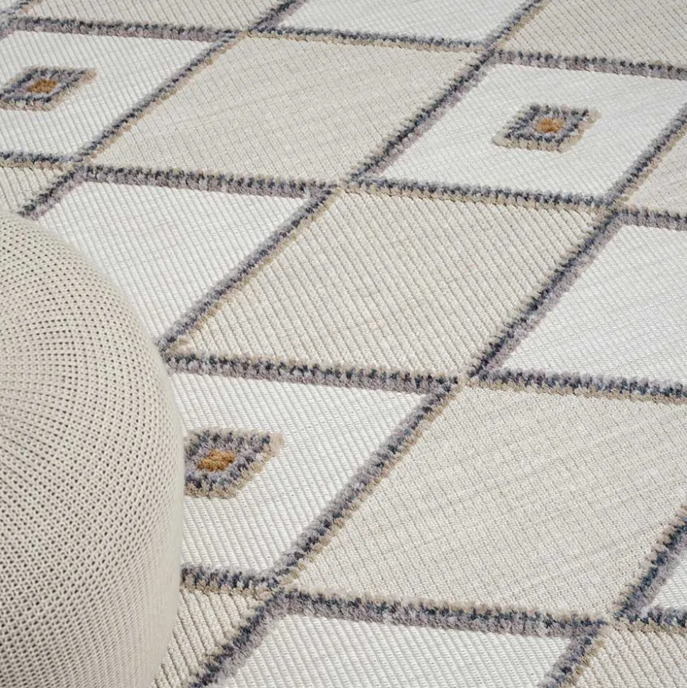 Teppich Beige und Weiß Abbie