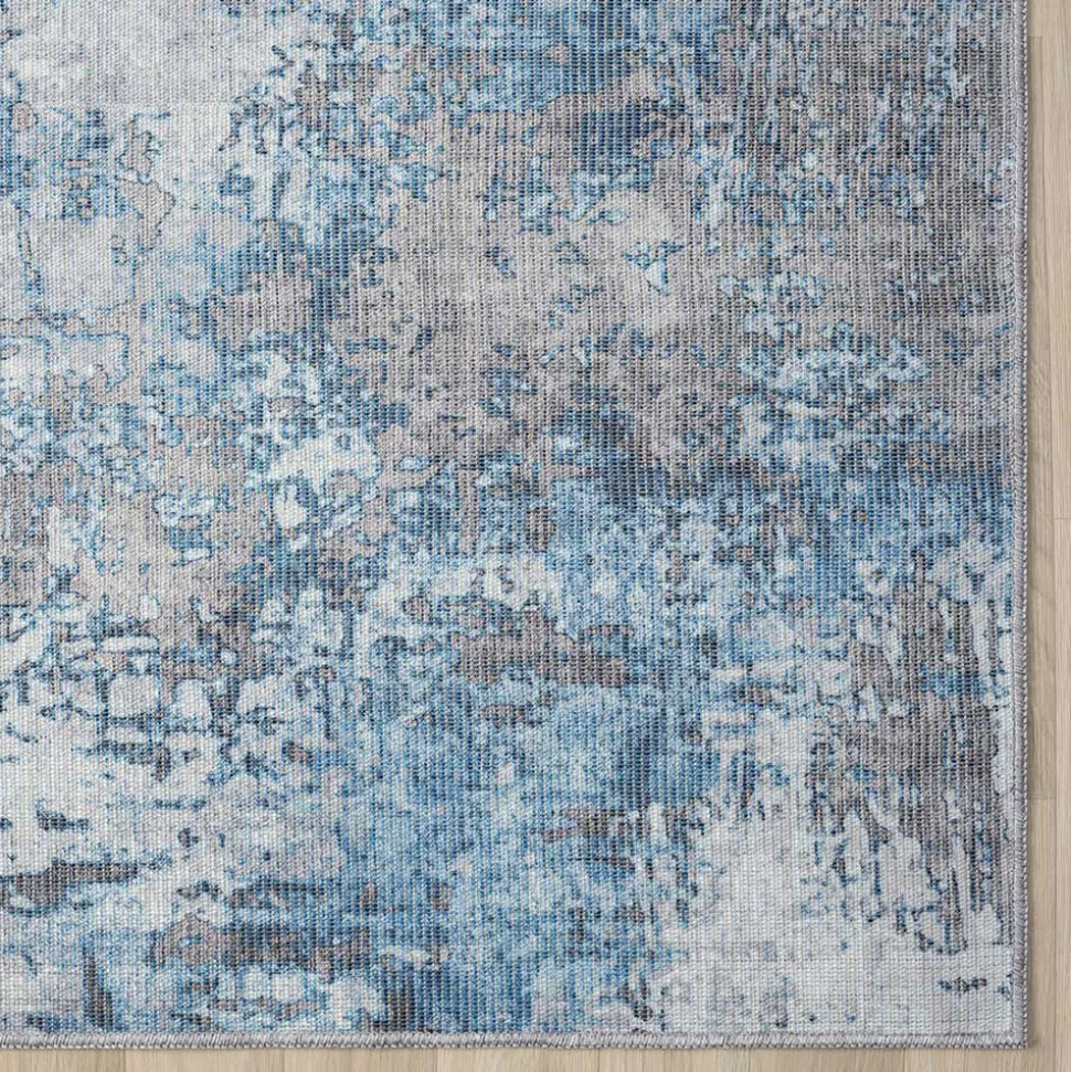 Teppich Creme Blau Pyarco
