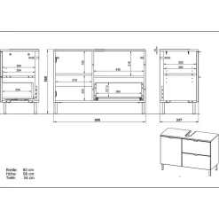 Waschbeckenschrank Rienca