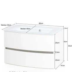 Waschbeckenunterschrank Zataico