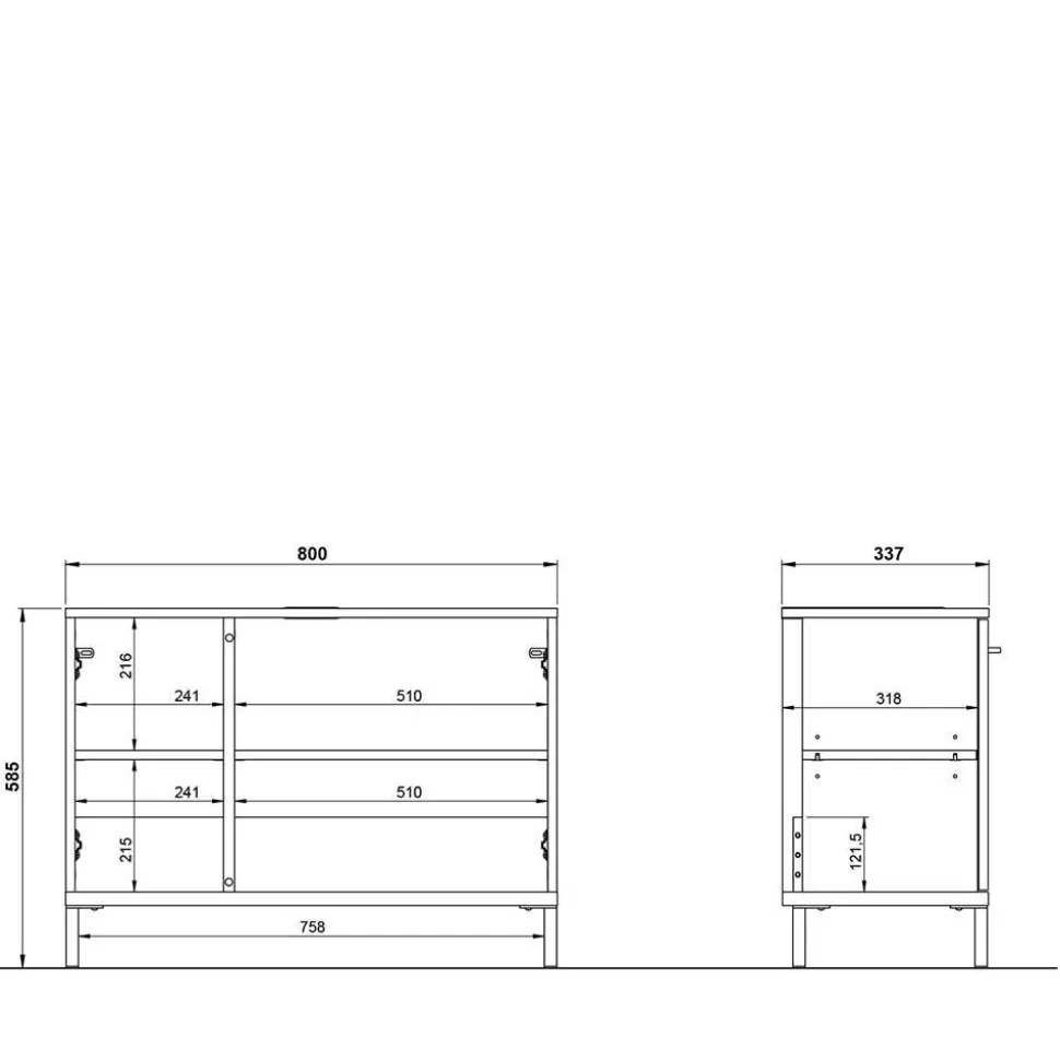 Waschtischschrank Sisam