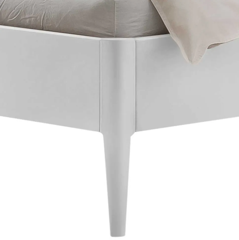 Weiß lackiertes Bett Lagon