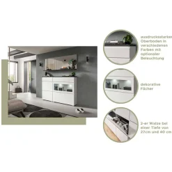 Weißer Schuh Schrank Filicudio