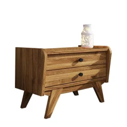 Wildeiche Doppelbett Carilla