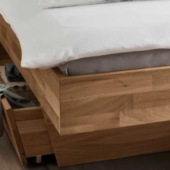 Wildeiche Holzbett Spaniav