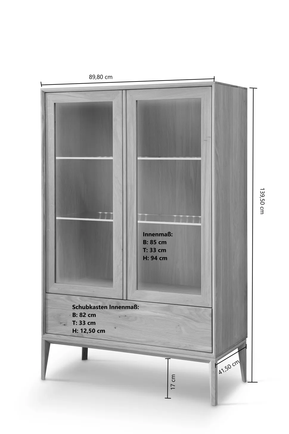 Wohnzimmervitrine modern Belafoma