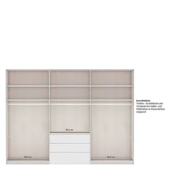 XL Kleiderschrank mit Spiegeln Hierro